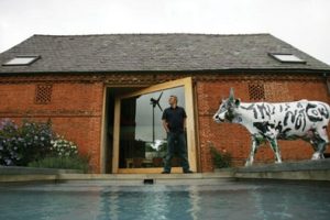 Milk made: Partridge has designed his own Norfolk home