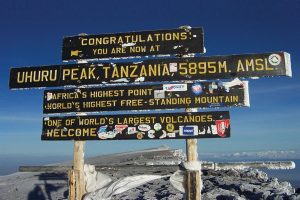Kilimanjaro Uhuru Peak Sign