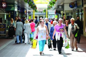Footfall was up in UK shopping centres in July