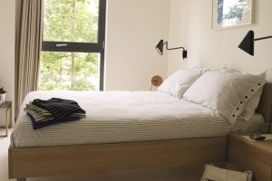 Typical bedroom in East Village apartment