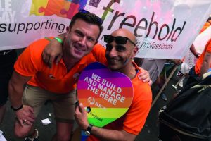 David Mann and Saleem Sazal at pride