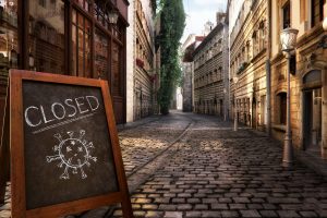 Coronavirus closed sign