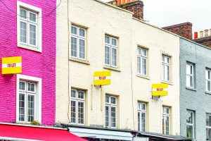 Flats with to let signs