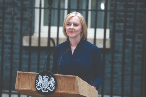 Liz Truss Downing Street speech shutterstock_2198583263 Fred Duval PW230922