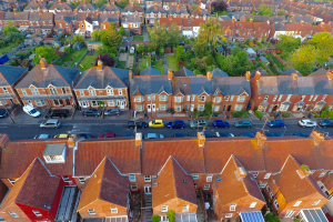 Affordable homes aerial