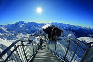 Summit of Mont Fort looking towards Mont Blanc