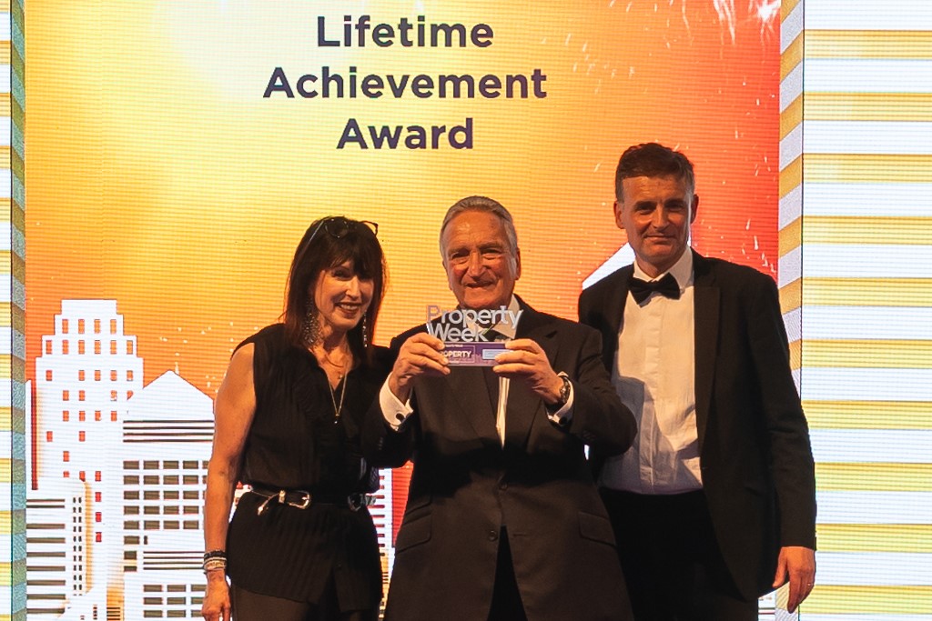 Harvey Soning receives his Property Week Lifetime Achievement Award