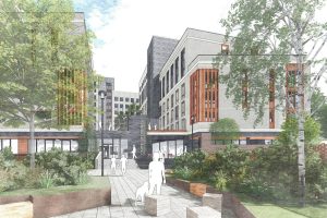 Unite Students CGI of Freestone Island Bristol scheme