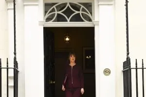 Rachel Reeves leaving No 11 Downing Street to deliver her Spring Statement. Picture by Alecsandra Dragoi / Treasury