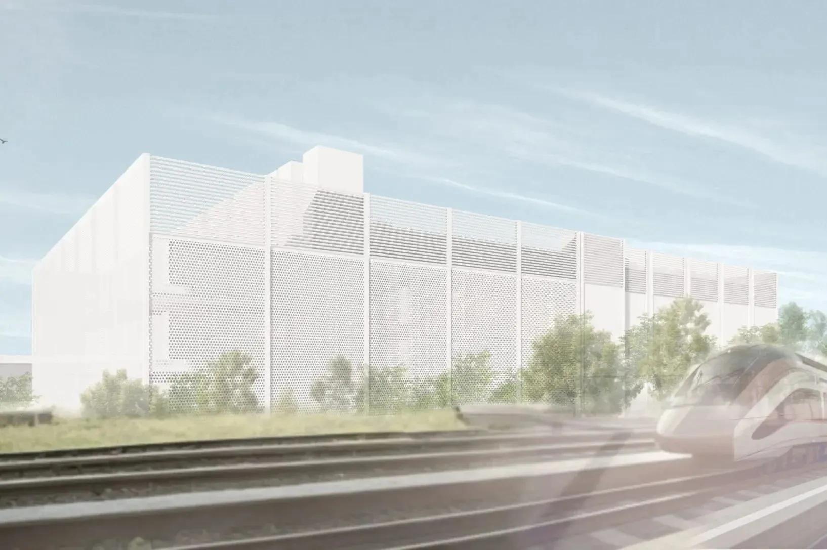 CGI of SEGRO and Pure DC's Park Royal £1bn data centre plans.