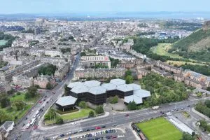 The offices were the former headquarters of Scottish Widows