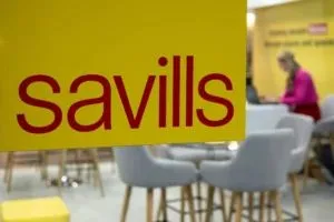 Savills' stand at Mipim 2025.