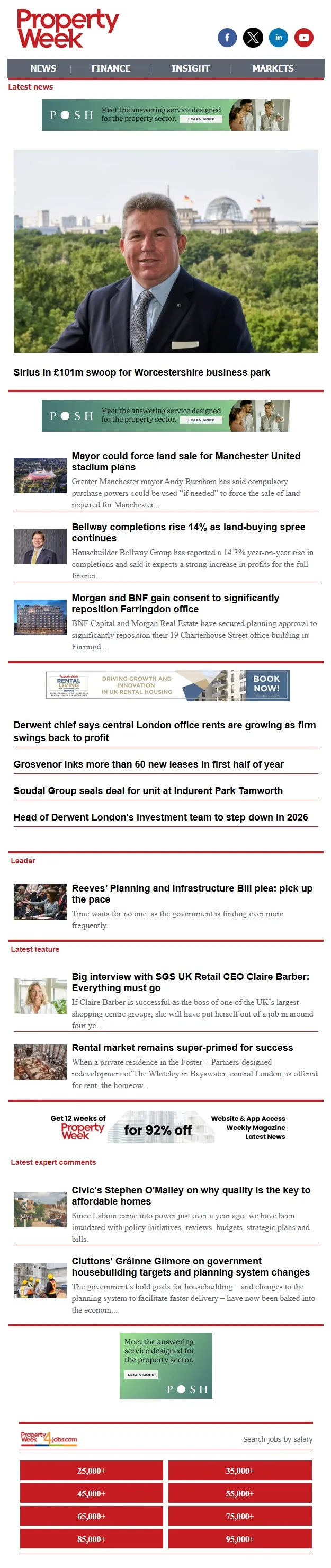 Daily newsletter preview