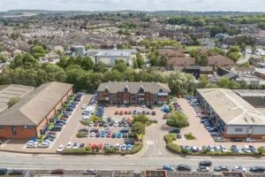 Ashley Business Court, Rawmarsh Road, Rotherham aerial view