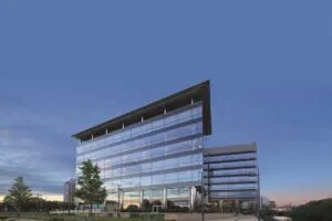 Outside of 1 Whitehall Riverside offices in Leeds