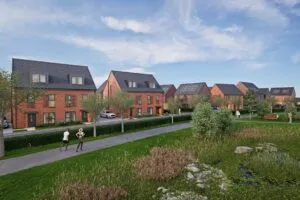 CGI of Strata's Merrington Lane scheme, Spennymoor, County Durham