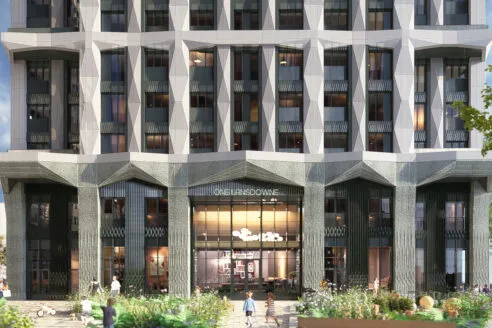 CGI of the ground floor of the One Lansdowne development