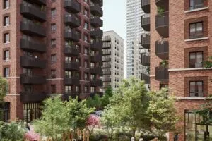 CGI of Mount Anvil's Isle of Dogs scheme