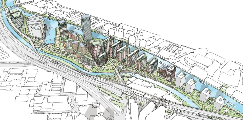 Peel Waters submits plans for £800m Manchester Waters island development | Property Week