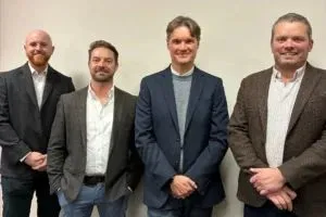 (L-R): Jack Rowe, Rhys Davies, Richard Frost and Simon Harbour