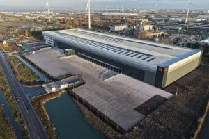 Ariel view of industrial unit at Access 18 Avonmouth