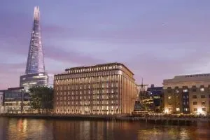 CGI of Thames-side office development The Delft