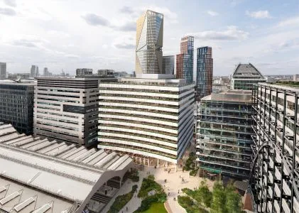 CGI of plans for 1 Appold Street 