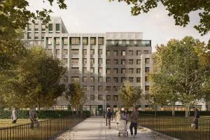 CGI of Telford Living's Bethnal Green PBSA scheme, east London