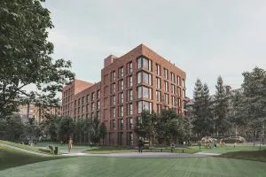 CGI of Kelvin Properties, Queen Margaret Drive, Glasgow