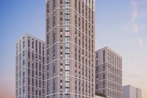 CGI of YourTRIBE's Watkin Road PBSA scheme, Wembley