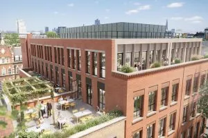 CGI of offices 20 Whitfield Street