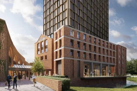 CGI of Manner's Hotspur Press regeneration, Manchester