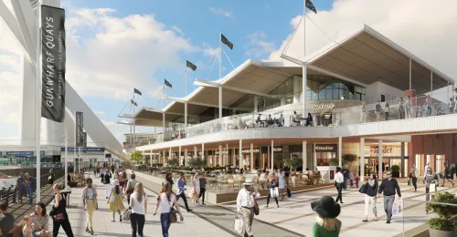 CGI of Landsec's plans for Gunwharf Quay, Portsmouth