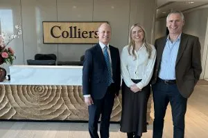 Hired: (L-R) James Fairweather, Deirdre OReilly and Len Rosso