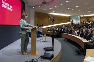 Chancellor Rachel Reeves delivers the 2026 Mais Lecture - pic: HM Treasury