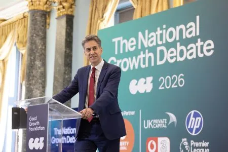 Ed Miliband outlines ‘further and faster’ energy security measures at a conference in London