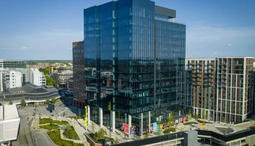External shot of One Station Hill offices