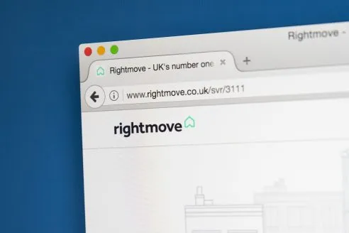 Rightmove website: pic: Shutterstock / Chris Dorney