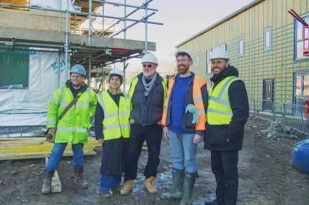 YorSpace development team at Lowfield Green, York