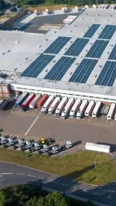 Logistics centre from the air - pic: Shutterstock / JSVideos
