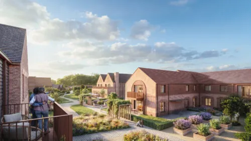 CGI of Rangeford Villages' Bramston Park scheme, Hampshire