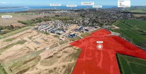 CGI of the planned Craigtoun Park development