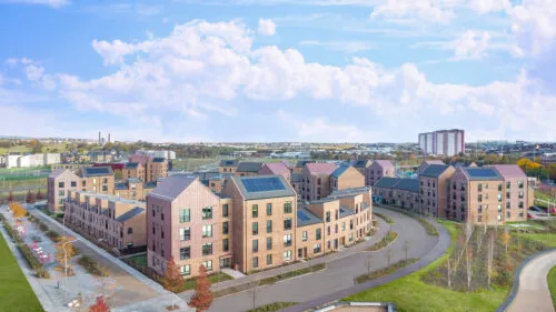 CGI of Keepmoat's NorthBridge scheme, Glasgow